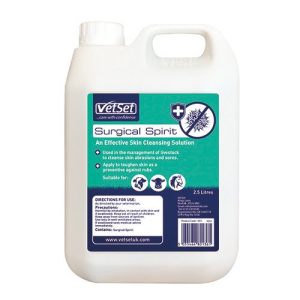 VetSet Surgical Spirits (Options) - 2.5Ltr