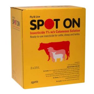 Fly & Lice Spot On 1%  POM-VPS (Options) - 2 x 2.5Ltr